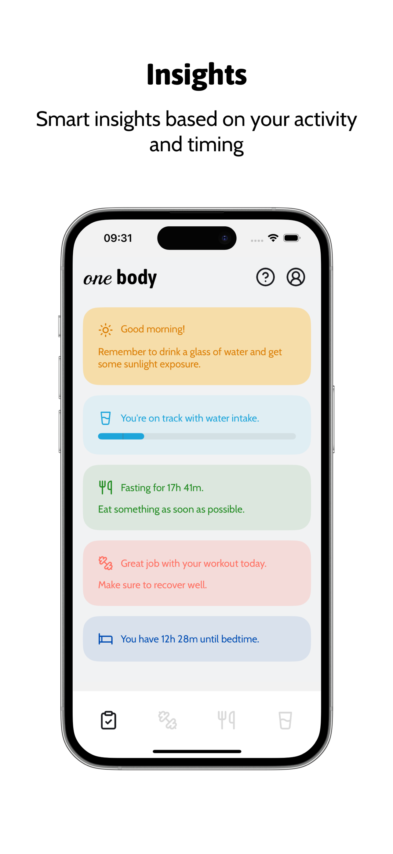 One Body daily insights